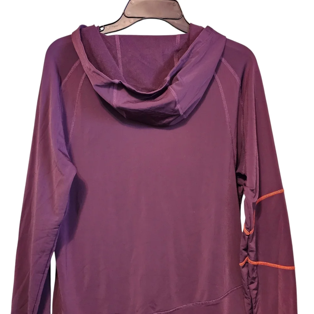 Title Nine Dress Size L Purple Pink Long Sleeve Hooded Activewear Athleisure
